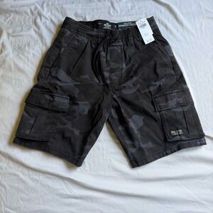 Hollister  California Jogger Shorts 9" Mens XS  Camo Advanced Stretch Cotton NWT